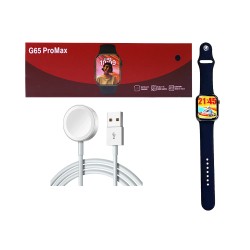 Smartwatch G65 Pro Max with USB Wireless Charger Black Smartwatch G65 Pro Max with USB Wireless Charger Black